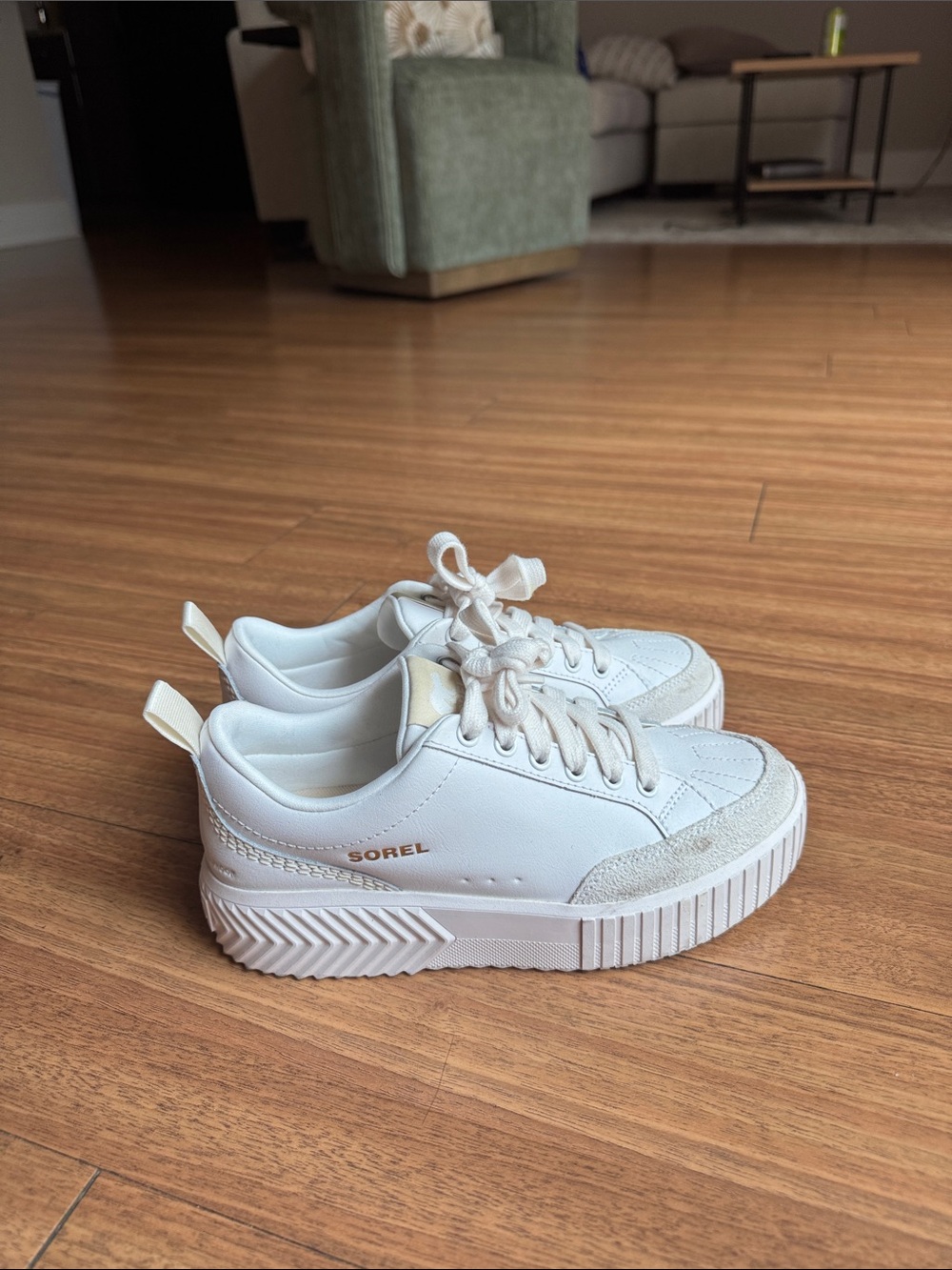 Sorel white sneakers